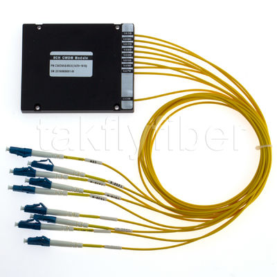 8CH ABS Box Module 1470nm 1610nm Single Fiber Passive CWDM Mux LC Connectors