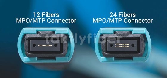 50/125um Fiber Mode MPO/LC Fanout Trunk Cable مع 0.35dB Max Insertion Loss و PVC/LSZH الغلاف الخارجي