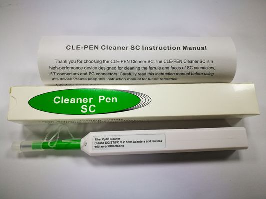 2.5 مللي متر SC / FC / ST / E2000 مجموعة أدوات الألياف البصرية تنظيف القلم بنقرة واحدة قلم تنظيف الألياف