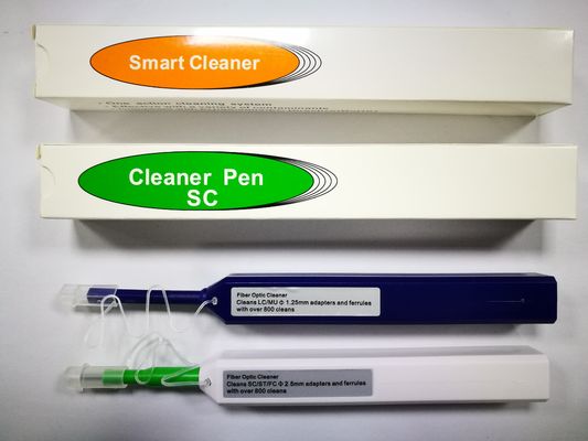 قلم منظف الألياف البصرية 1.25 مللي متر 2.5 مللي متر SC / FC / ST / E2000 / LC / MU لمحول الألياف الطويق