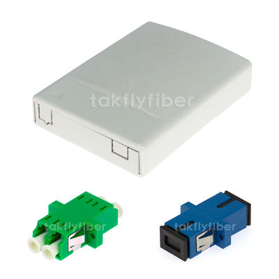 FTTH 2 Ports Mini ABS Fiber Optic Wall Mount Termination Box OTB Optical Term Box Box