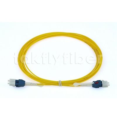 قطبية تدور 2.0mm LC PC Uniboot Duplex Fiber Optic Patch Cord مع G657A1 الألياف للشبكة