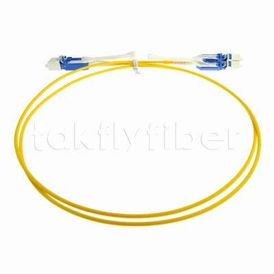Uniboot Duplex Fiber Optic Patchcord قطر 2.0mm مع G657A1 Fiber و LSZH Jacket LC PC Connector