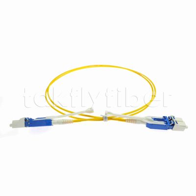 Uniboot Duplex Fiber Optic Patchcord قطر 2.0mm مع G657A1 Fiber و LSZH Jacket LC PC Connector