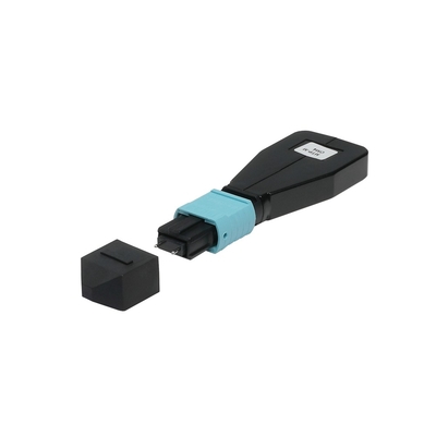 MTP ذكر نوع النخبة 50/125 OM3 Loopback Aqua Connector Fiber Cable