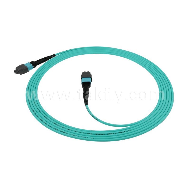 MPO/MTP Patchcord 16-Core SM/MM Trunk Cable Jumper Fiber Optic لمركز البيانات AI FTTX