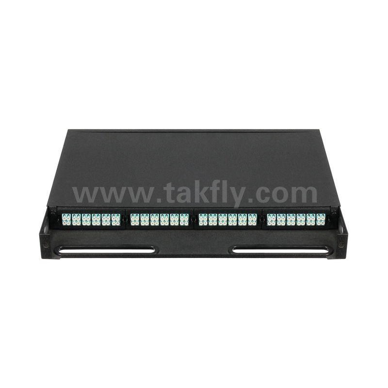 MPO/MTP إدارة لوحة التصحيح كاسيت الألياف البصرية لمركز البيانات FTTX Telecom