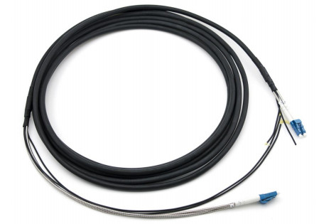 الشبكة الخارجيّة المحميّة للفرع LC-LC GYFJH 7.0mm LSZH أسود نوع رابط 2Core -20C  70C درجة حرارة التشغيل