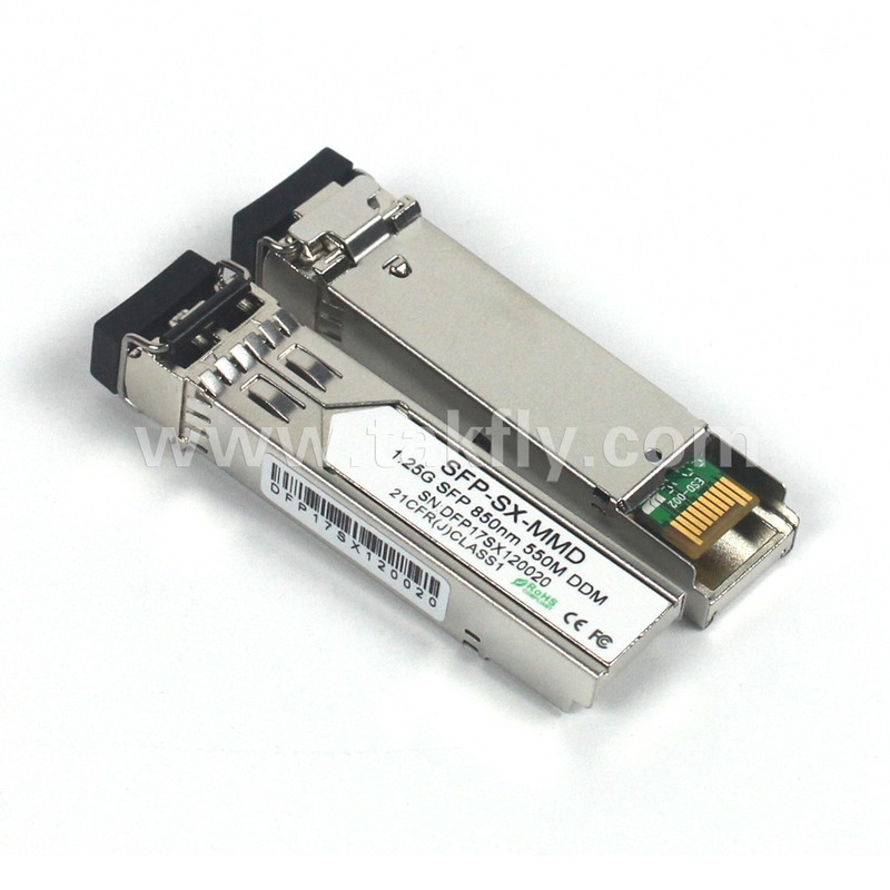 1.25G SFP 850NM 550M MMF DDM LC CISCO JUNIPER HUAWEI متوافقة مع SFP