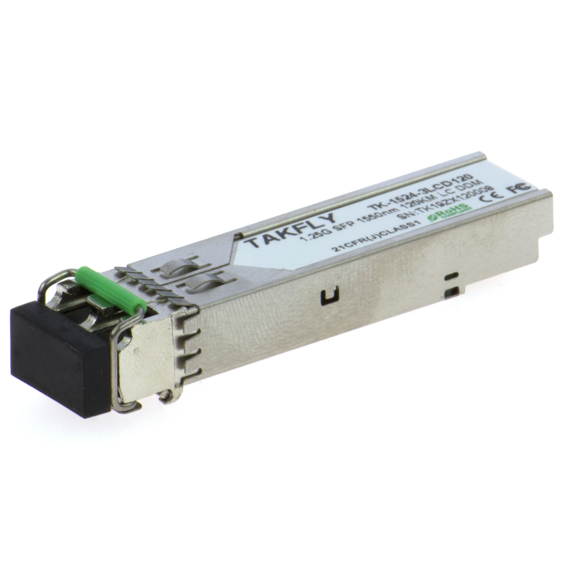 1.25G SFP 1550nm 120KM SMF DDM LC CISCO JUNIPER HUAWEI متوافق SFP وحدة ناقل بصري للاتصالات البعيدة