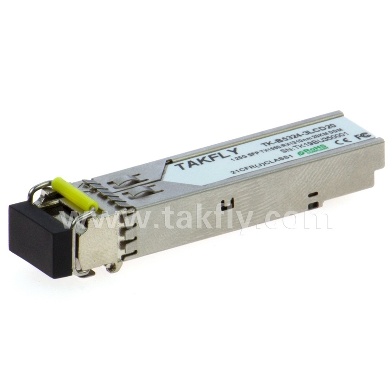 1.25G SFP BIDI Tx1550/Rx1310nm 20KM SMF DDM LC CISCO JUNIPER HUAWEI ومتوافق مع SFP وحدة ناقل بصري