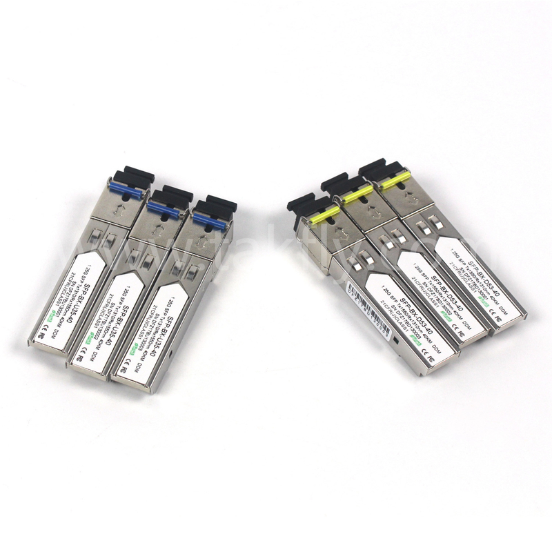 1.25G SFP BIDI Module Transceiver Optical Tx1310/Rx1550nm 40KM SMF DDM LC CISCO JUNIPER HUAWEI متوافق