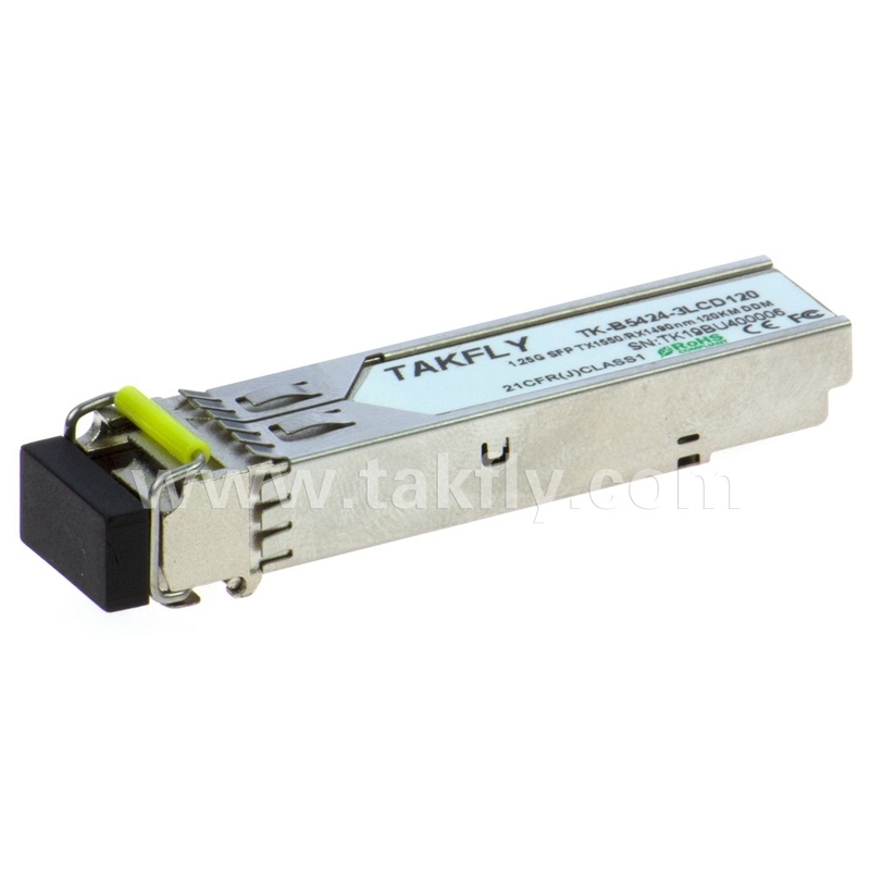 1.25G SFP BIDI منتقل بصري Tx1550/Rx1490nm 120KM SMF DDM LC CISCO JUNIPER HUAWEI متوافق