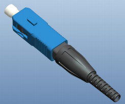 SC UPC/APC نوع Fast Fiber Optic Connector تقنية ميكانيكية مضمنة مع قطر الألياف 125μm 652 657