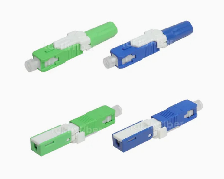 LC Connector Style SC Fast Connector للكابلات الضوئية ذات قطر 0.125mm