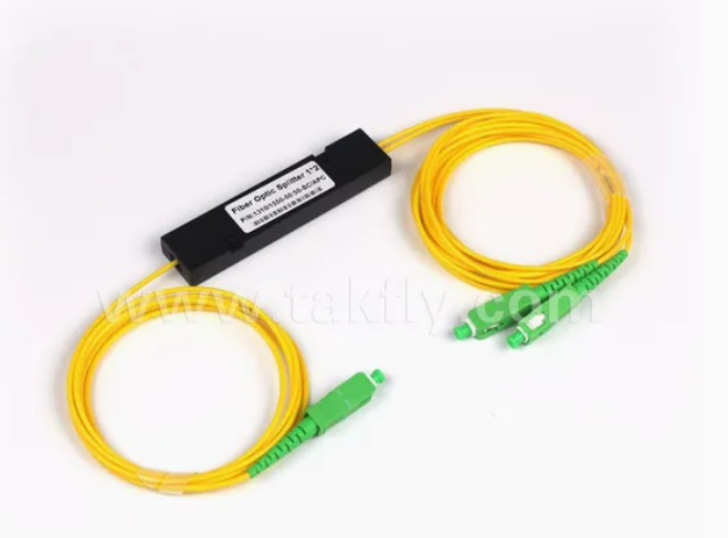 1x2 وضع واحد ABS SC PLC Splitter الألياف البصرية Sc APC 1 إلى 2 PLC Splitter