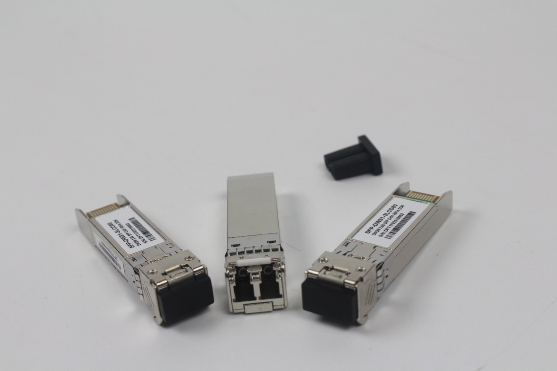 جهاز إرسال واستقبال SFP DWDM بسرعة 10 جيجابت في الثانية، مسافة 40 كيلومتر، 50 جيجاهرتز، كابل 2 مم، طول موجة 1310 نانومتر لشبكات المسافات الطويلة
