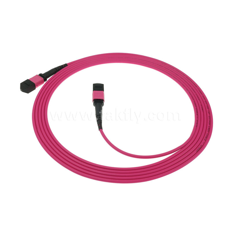 MPO MTP Male Female 8F 12F 16F 24F MM Multimode OM4 Fiber Optic Patchcord / Optical Fiber Patch Cable / Optical Breakout Cable/ Optical Fiber Trunk Cable with PVC LSZH OFNR OFNP Outer Jacket