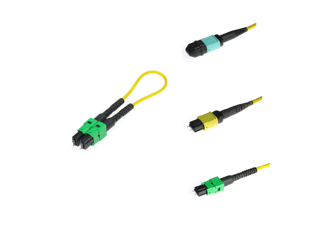 طلاء مسحوق متعدد الألياف دفع على MPO MTP Connector حل دائم لمراكز البيانات وتطبيقات الاتصالات