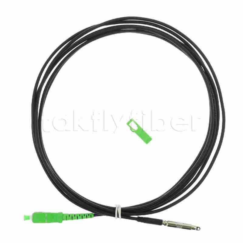 CPR تصنيف SC قابل للدفع FTTH قطرة كابل الألياف الضوئية Patchcord مع 3.0mm TPU سترة و G657A2 الألياف