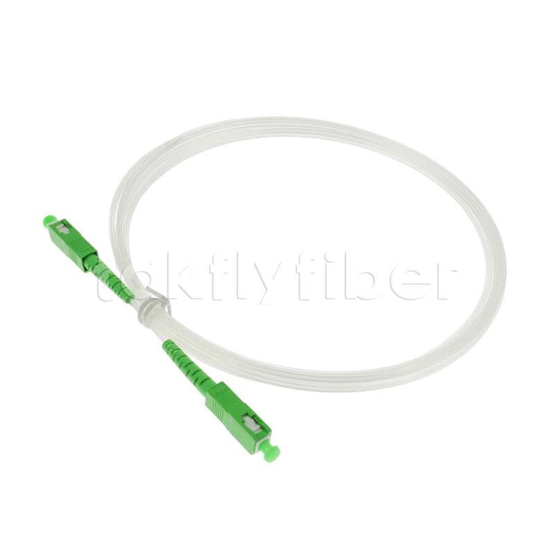 كابل توصيل ألياف بصرية شفاف غير مرئي داخلي FTTH 2.0*3.0 مم SC/APC إلى SC/APC مع ألياف G657A