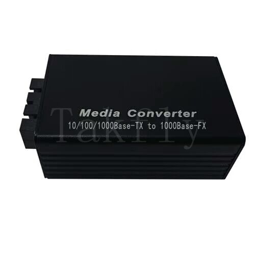 مبدل الوسائط الأثنري السريع 100M ، 10 / 100Base-TX إلى 100Base-FX ، غطاء الألومنيوم ، تمديد إلى 100 كم