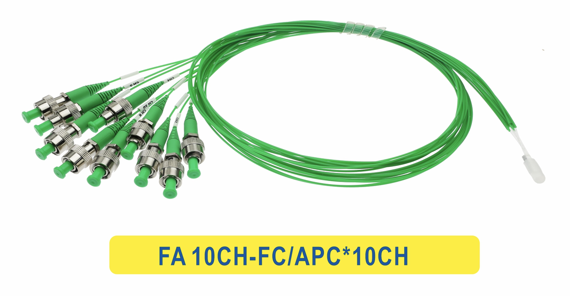 FA 10CH-FC/APC*10CH كابل الألياف المرتبطة بالألياف الضوئية