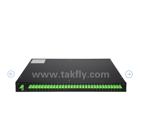 1U ريك ماونت PLC المجزع البصري   19 "اللوح، وضع واحد G657A1، SC / APC، لتوزيع الإشارة البصرية