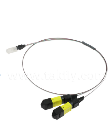 مجموعة مصفوفة الألياف MTP-16CH-FA - موصل MTP إلى مصفوفة ألياف ذات أخدود V ذات 16 قناة، فقدان إدخال منخفض، لأجهزة الإرسال والاستقبال الضوئية عالية السرعة وتطبيقات CPO/مركز البيانات
