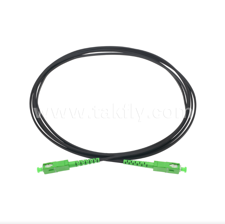 SC/APC إلى SC/APC FTTH داخلية مسطحة قطرة التصحيح -Simplex، قبل الانتهاء، مكافحة الاهتزاز للتنفيذ السريع في المبنى