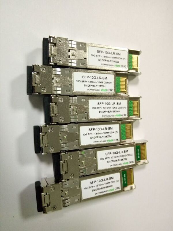 10Gbps SFP Transceiver SM 1310nm 10KM SFP+ Transceiver 10KM تصل إلى جودة عالية وفعالة من حيث التكلفة