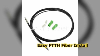 SC قابل للدفع FTTH إسقاط كابل الألياف البصرية Patchcord